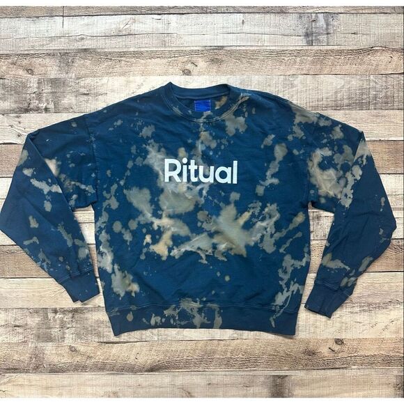 Ritual Tie-Dye Long Sleeve Pullover Women’s Crew Neck Sweater | Size Small - Picture 1 of 5